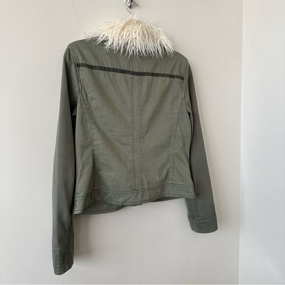 Anthropologie-Marrakech Faux Fur Trim Collar Jacket - Picture 9 of 12